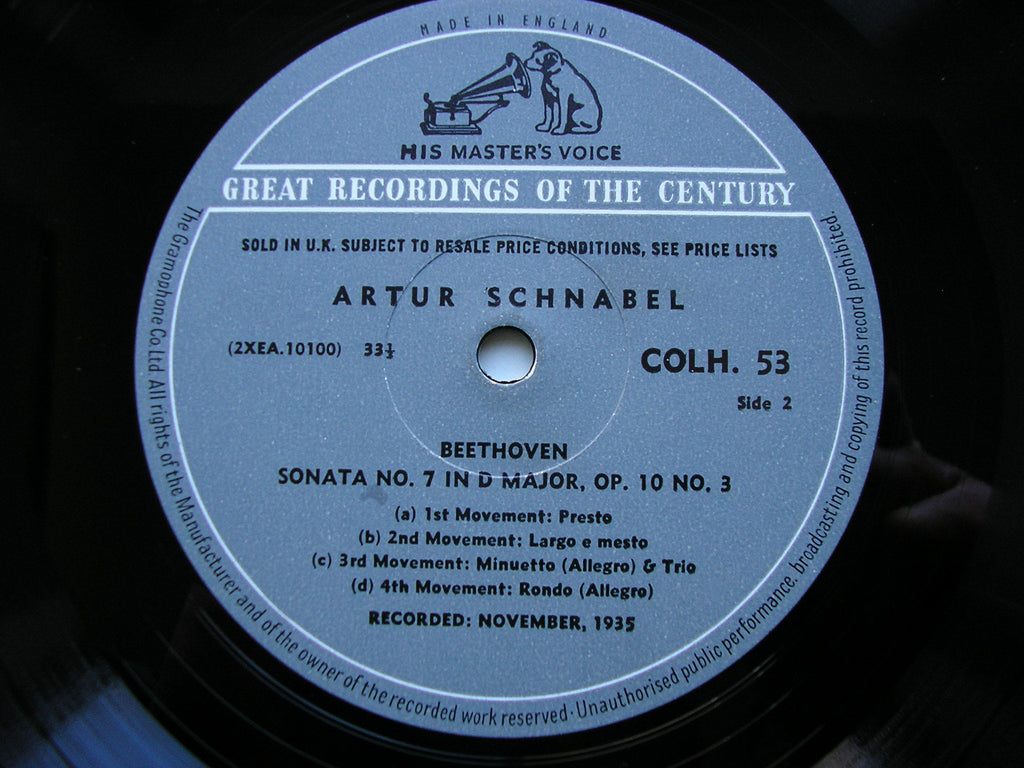 BEETHOVEN: THE COMPLETE PIANO SONATAS     ARTUR SCHNABEL    13 LP SET     COLH 51 - 63