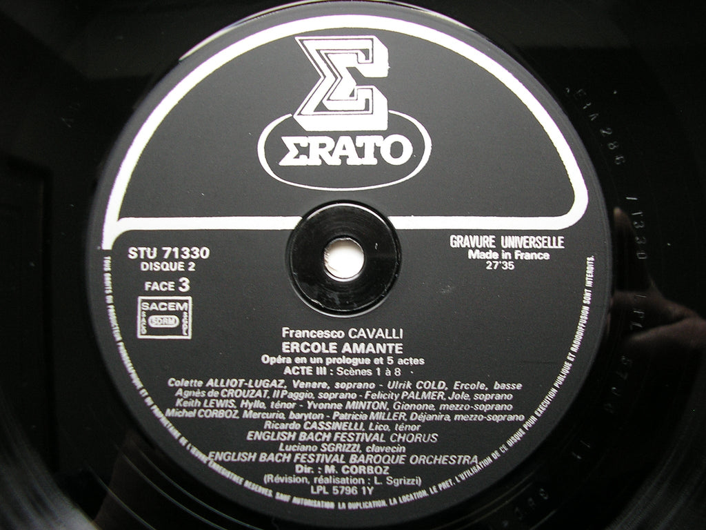 CAVALLI: ERCOLE AMANTE   MINTON / MILLER / PALMER / COLD / LEWIS / ENGLISH BACH FESTIVAL BAROQUE ORCHESTRA / CORBOZ   3LP   STU 71328
