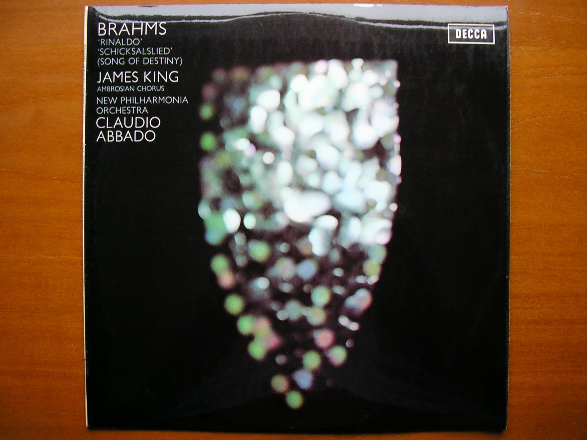 BRAHMS:  RINALDO / SONG OF DESTINY     JAMES KING / NEW PHILHARMONIA / ABBADO    ED3