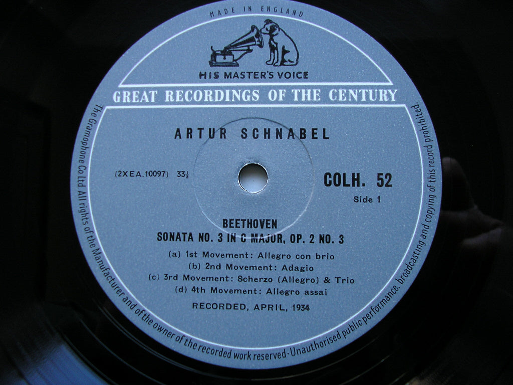 BEETHOVEN: THE COMPLETE PIANO SONATAS     ARTUR SCHNABEL    13 LP SET     COLH 51 - 63