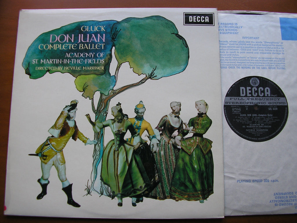 SXL 6339 GLUCK: DON JUAN complete ballet 1761 MARRINER / ACADEMY OF ST MARTIN IN THE FIELDS