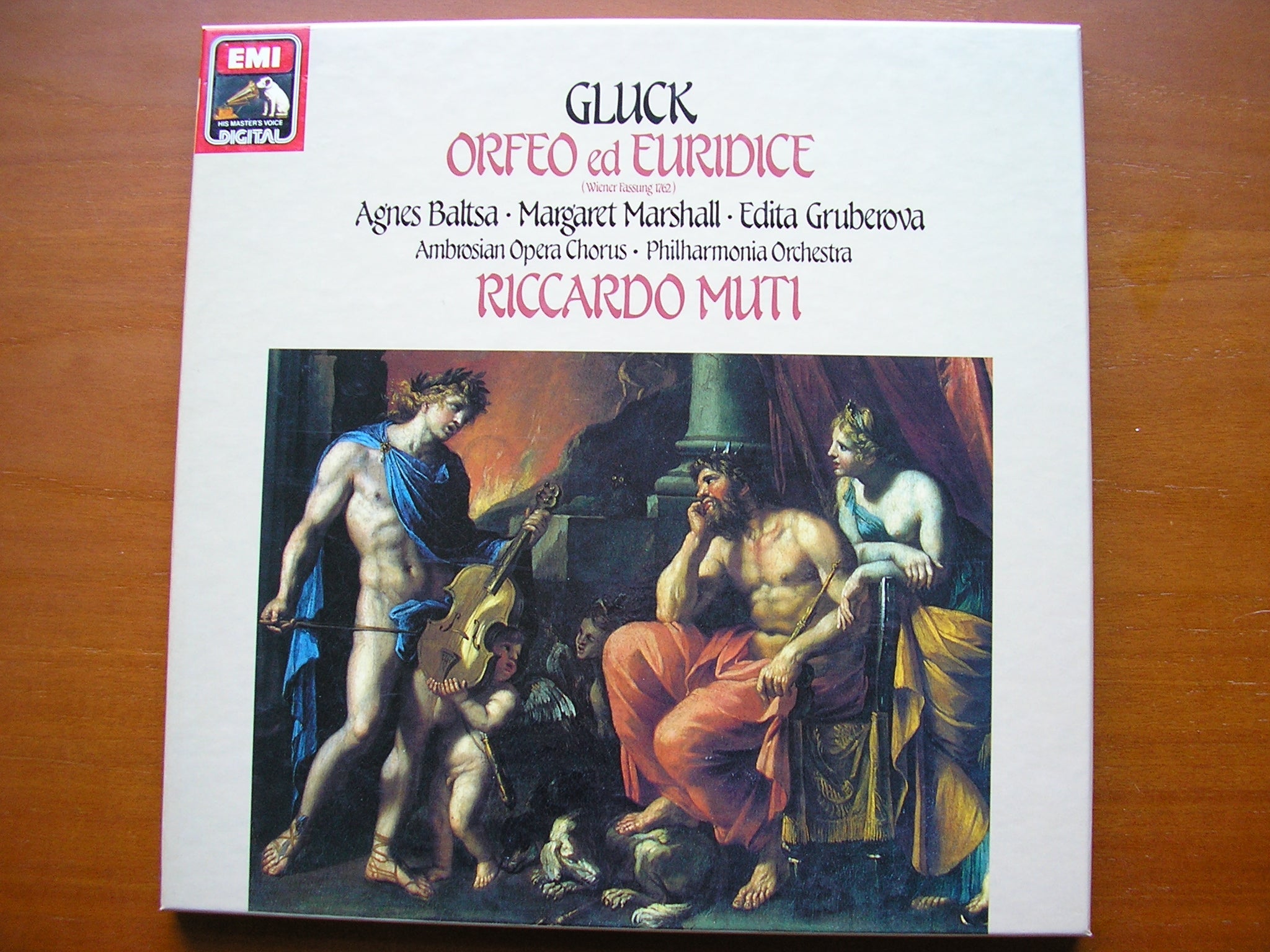 GLUCK: ORFEO ED EURIDICE (1762)    BALTSA / MARSHALL / GRUBEROVA / PHILHARMONIA / MUTI     2LP     SLS 5255