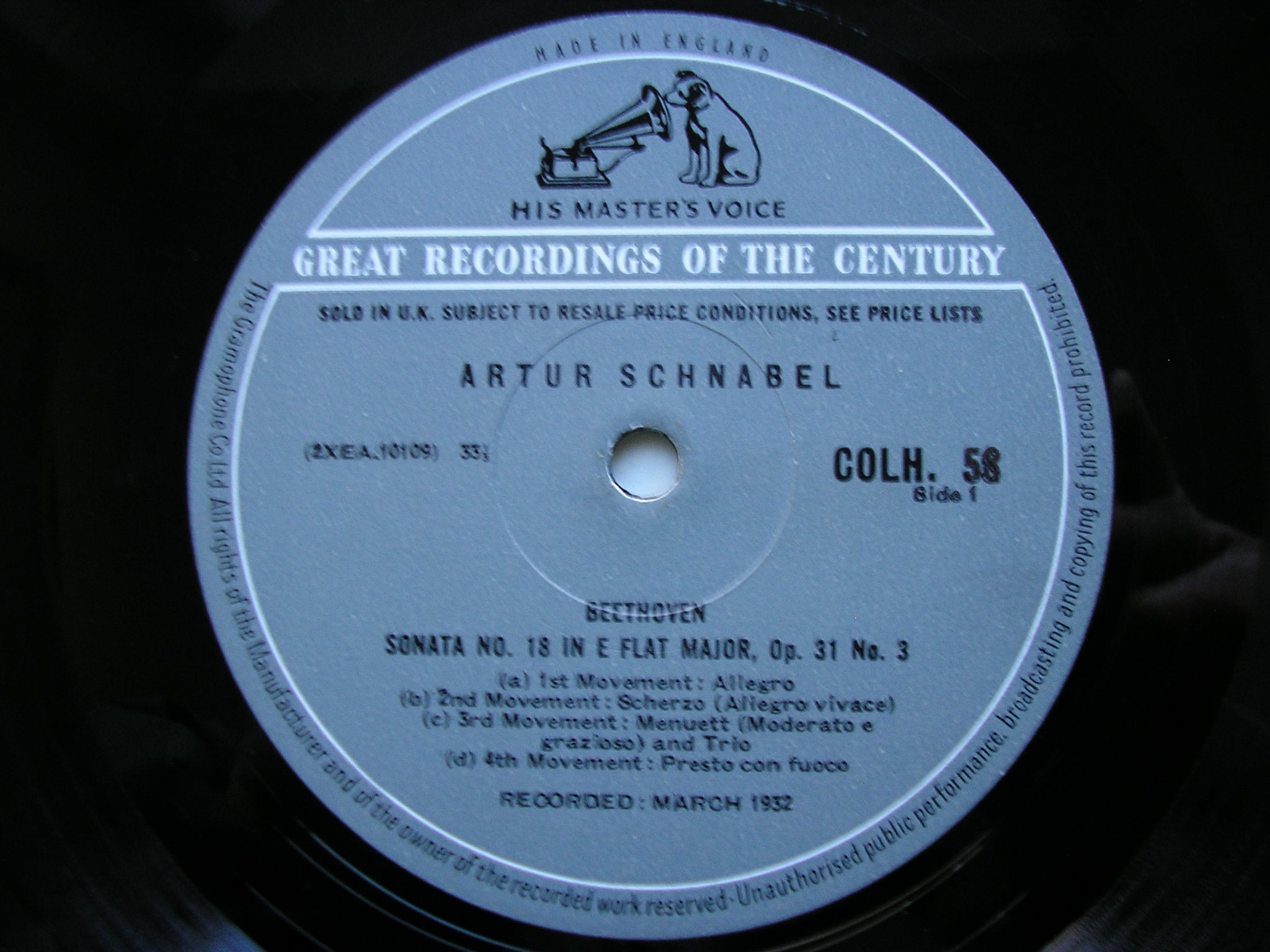 BEETHOVEN: THE COMPLETE PIANO SONATAS     ARTUR SCHNABEL    13 LP SET     COLH 51 - 63