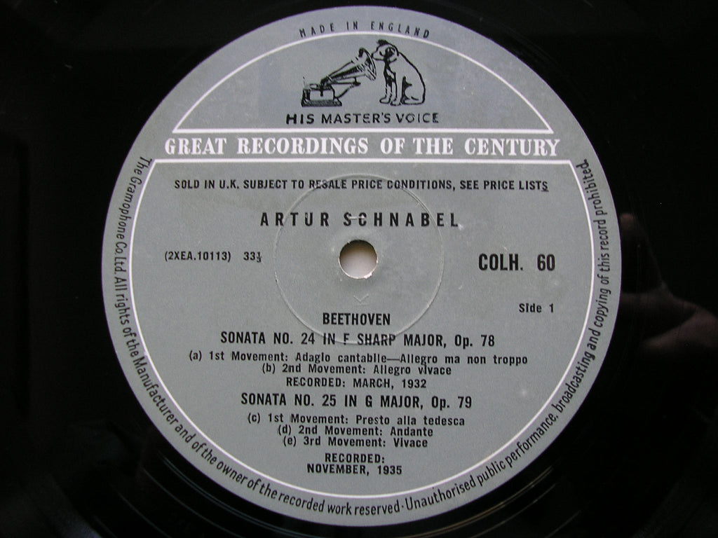 BEETHOVEN: THE COMPLETE PIANO SONATAS     ARTUR SCHNABEL    13 LP SET     COLH 51 - 63