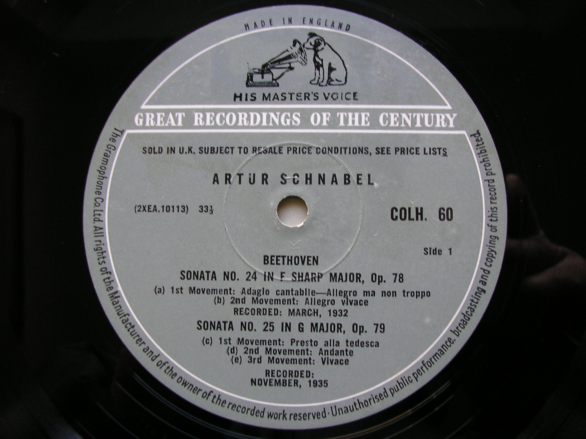 BEETHOVEN: THE COMPLETE PIANO SONATAS     ARTUR SCHNABEL    13 LP SET     COLH 51 - 63