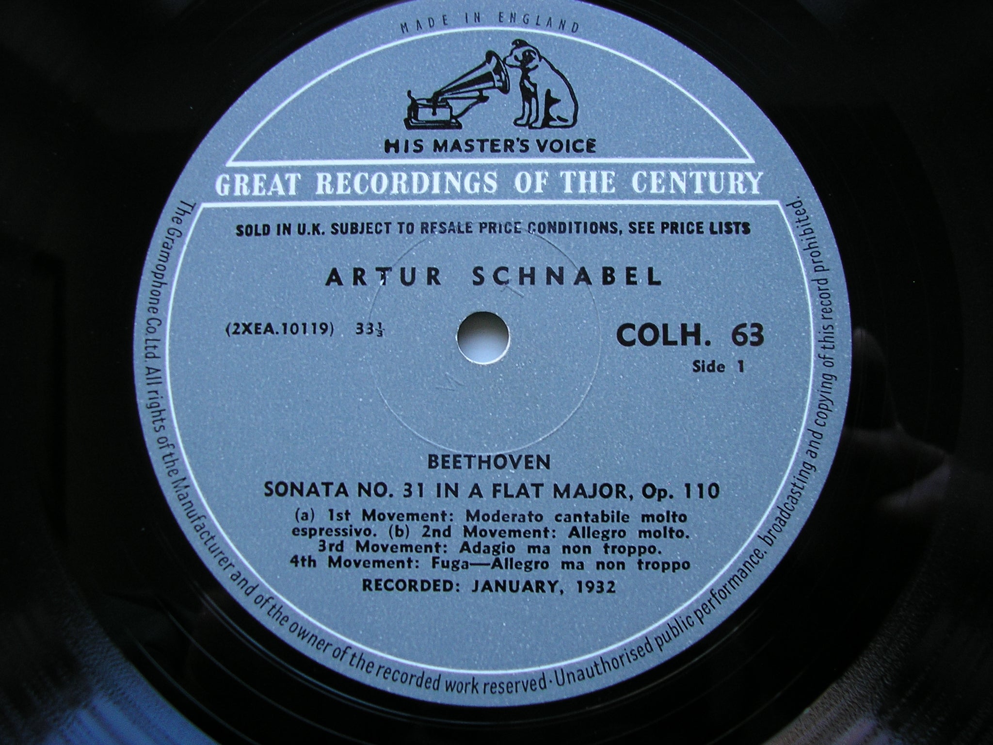 BEETHOVEN: THE COMPLETE PIANO SONATAS     ARTUR SCHNABEL    13 LP SET     COLH 51 - 63