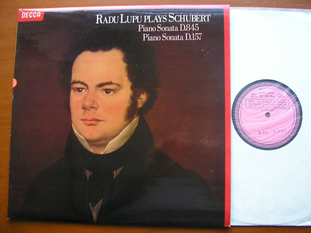 SXL 6931 SCHUBERT: PIANO SONATAS D.157 in E / D.845 in A LUPU