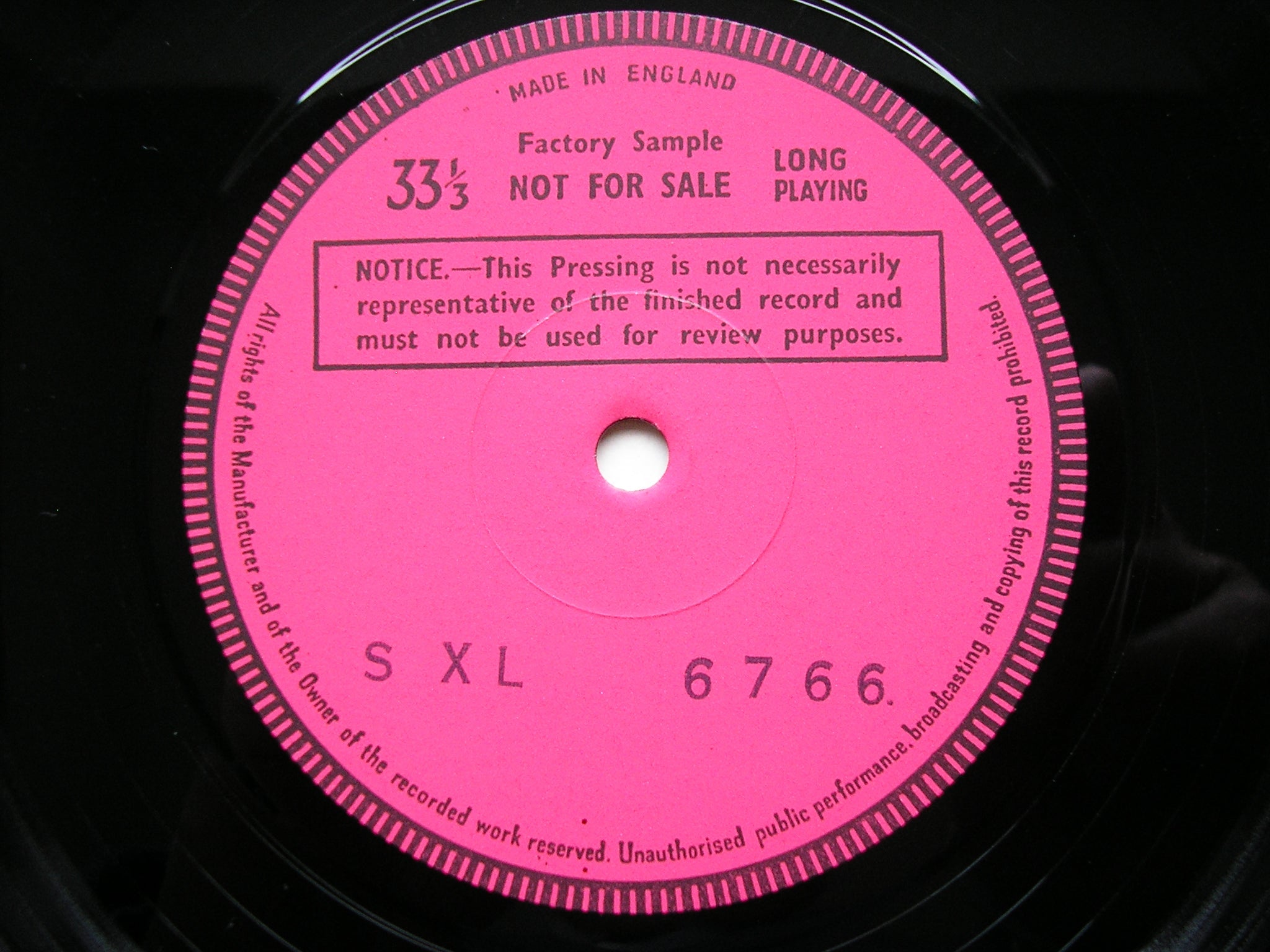 SXL 6766 GRIEG: HOLBERG SUITE / ELEGAIC MELODIES / NORWEGIAN MELODIES BOSKOVSKY / NATIONAL PHILHARMONIC test pressing