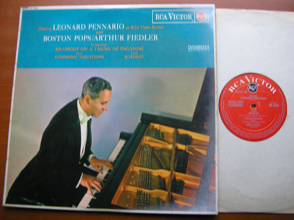 RACHMANINOV: RHAPSODY / LITOLFF: SCHERZO / FRANCK: SYMPHONIC VARIATIONS     PENNARIO / BOSTON POPS / FIEDLER    SB 6564