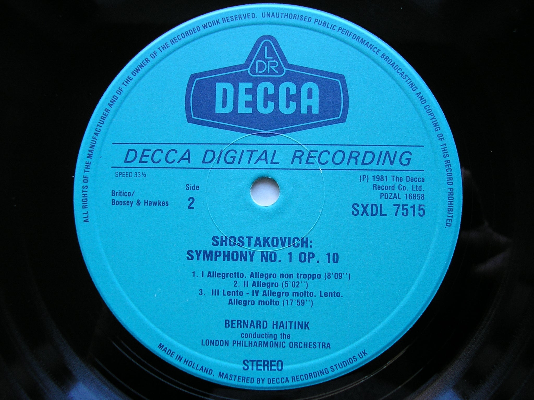SHOSTAKOVICH: THE COMPLETE SYMPHONIES BERNARD HAITINK / CONCERTGEBOUW / LONDON PHILHARMONIC 15 DECCA LPs