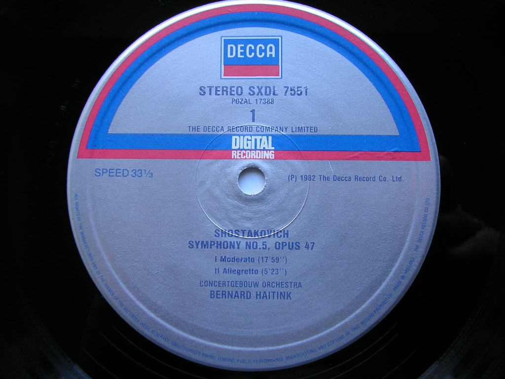 SHOSTAKOVICH: THE COMPLETE SYMPHONIES BERNARD HAITINK / CONCERTGEBOUW / LONDON PHILHARMONIC 15 DECCA LPs