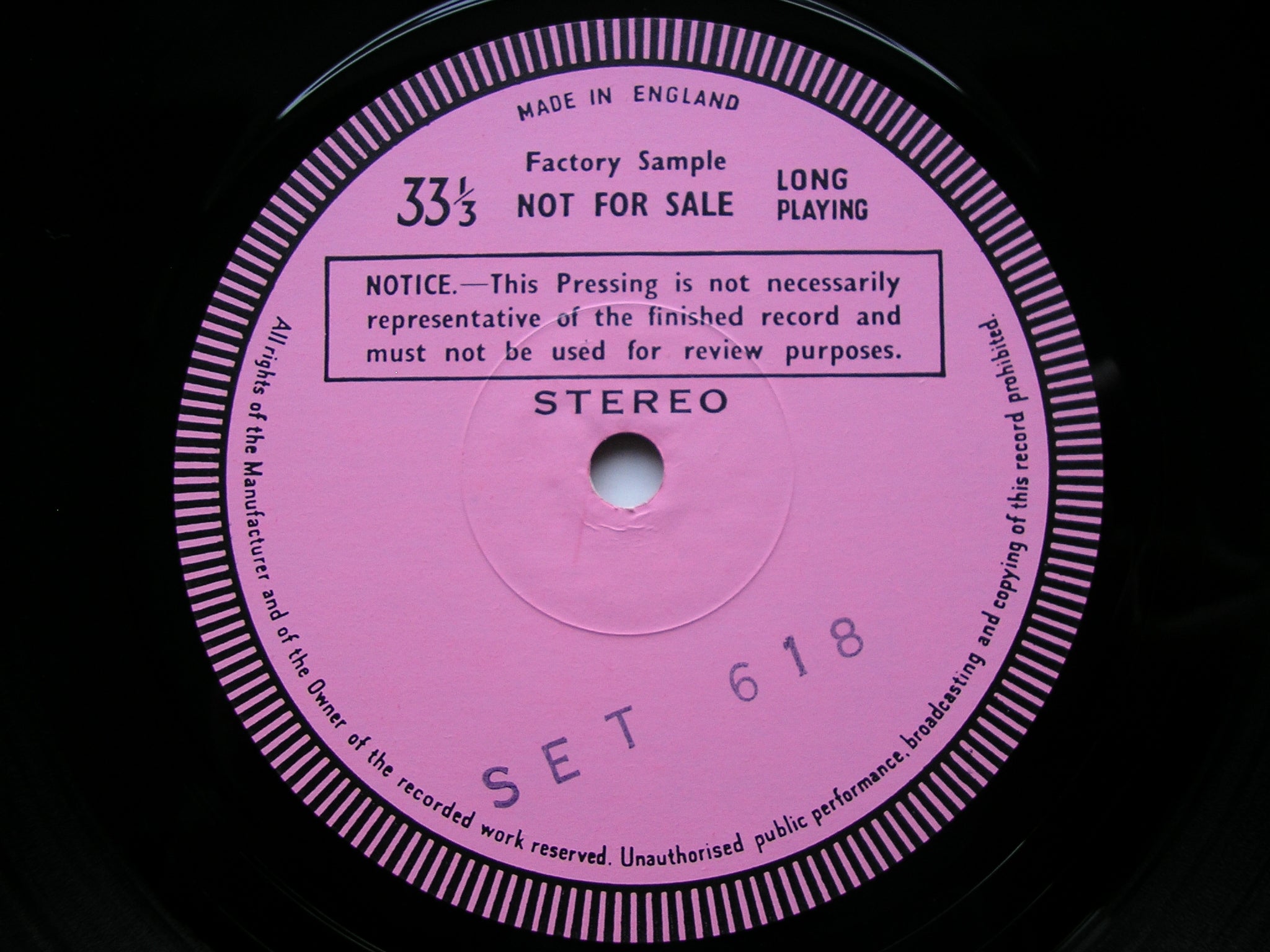 WALTON: BELSHAZZAR'S FEAST / CORONATION TE DEUM      LUXON / LONDON PHILHARMONIC / SOLTI     test pressing    SET 618