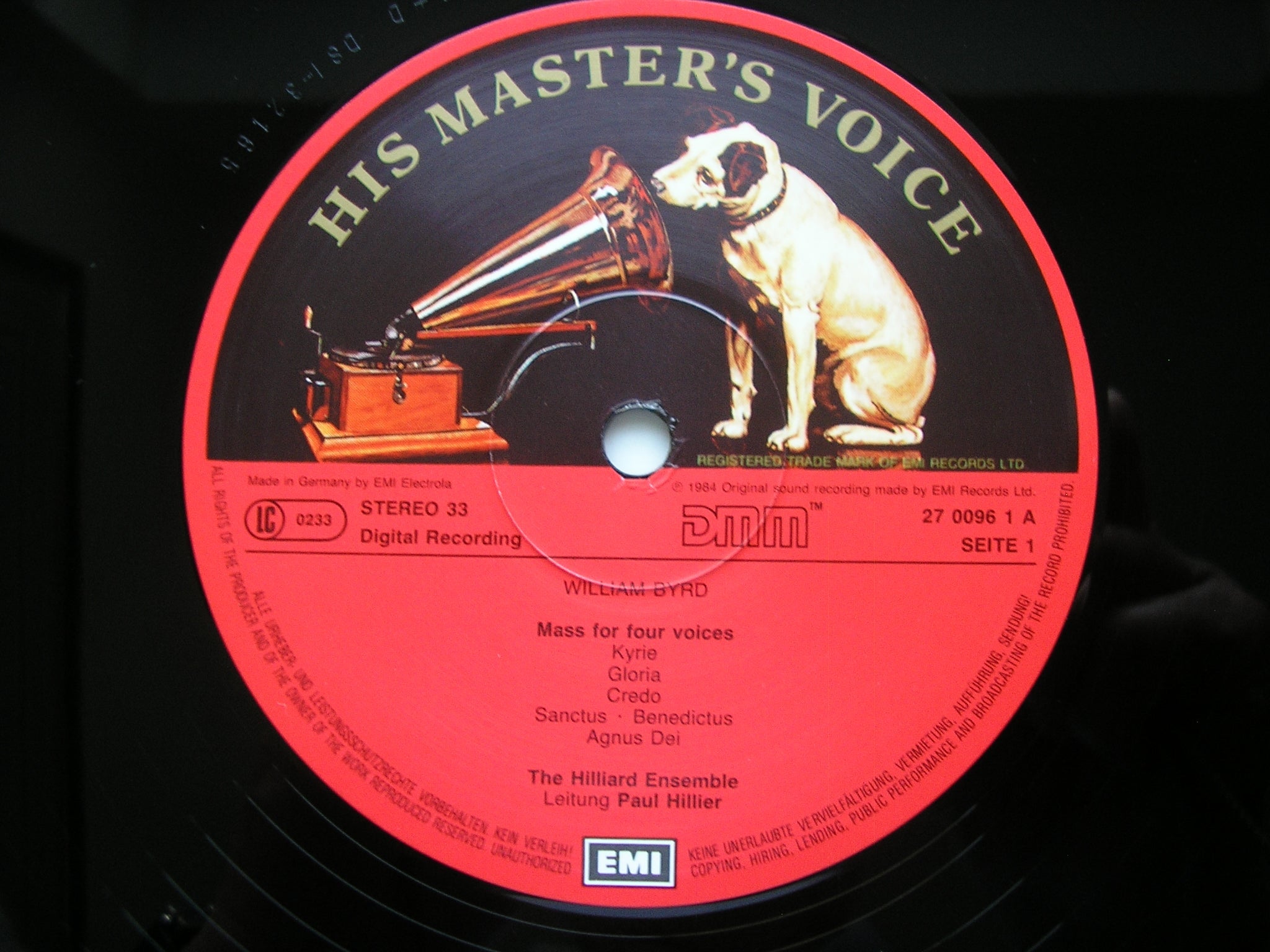 BYRD: MASSES / LAMENTATIONS / MOTETS      THE HILLIARD ENSEMBLE   2 LP     270096