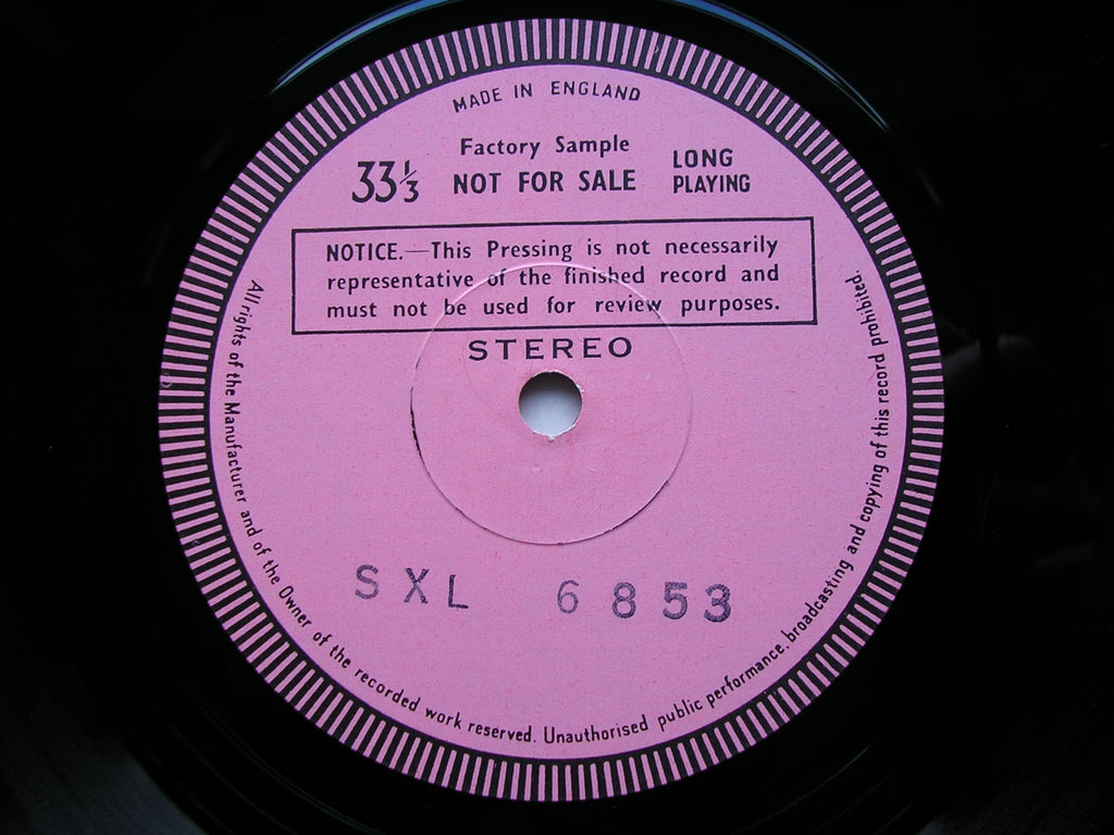 SXL 6853 TCHAIKOVSKY: MANFRED ASHKENAZY / NEW PHILHARMONIA test pressing