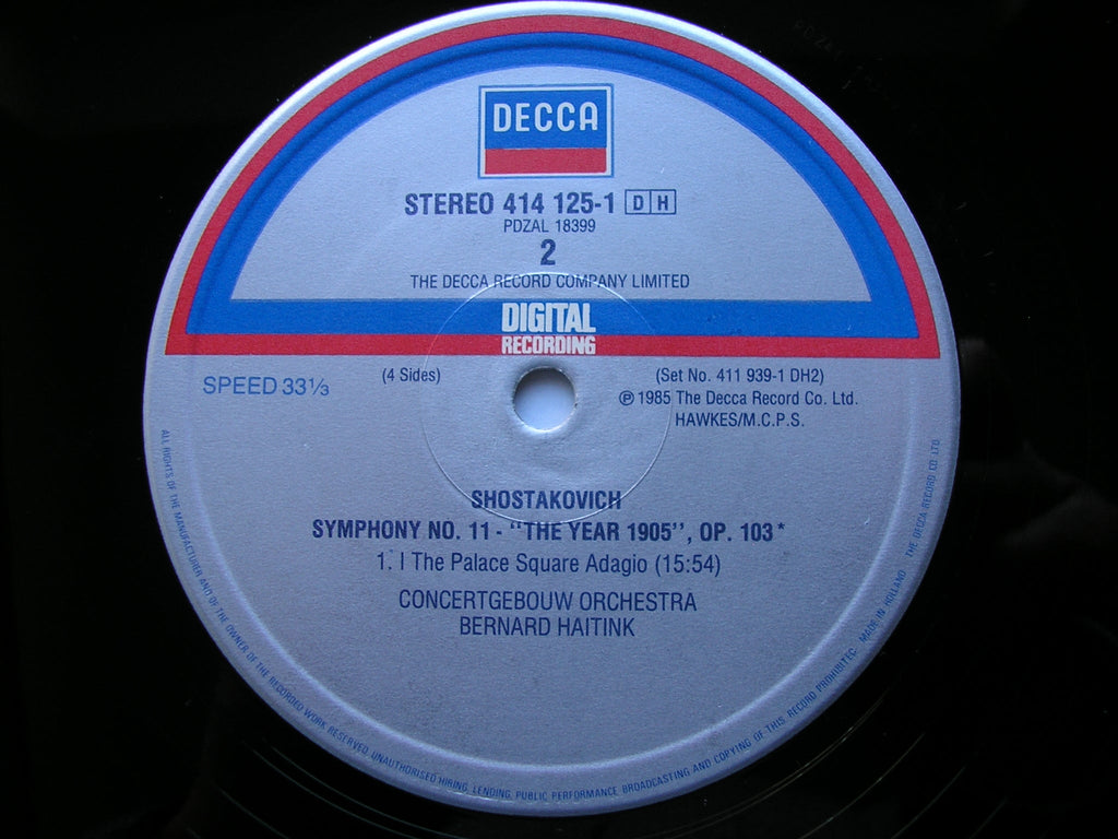 SHOSTAKOVICH: THE COMPLETE SYMPHONIES BERNARD HAITINK / CONCERTGEBOUW / LONDON PHILHARMONIC 15 DECCA LPs