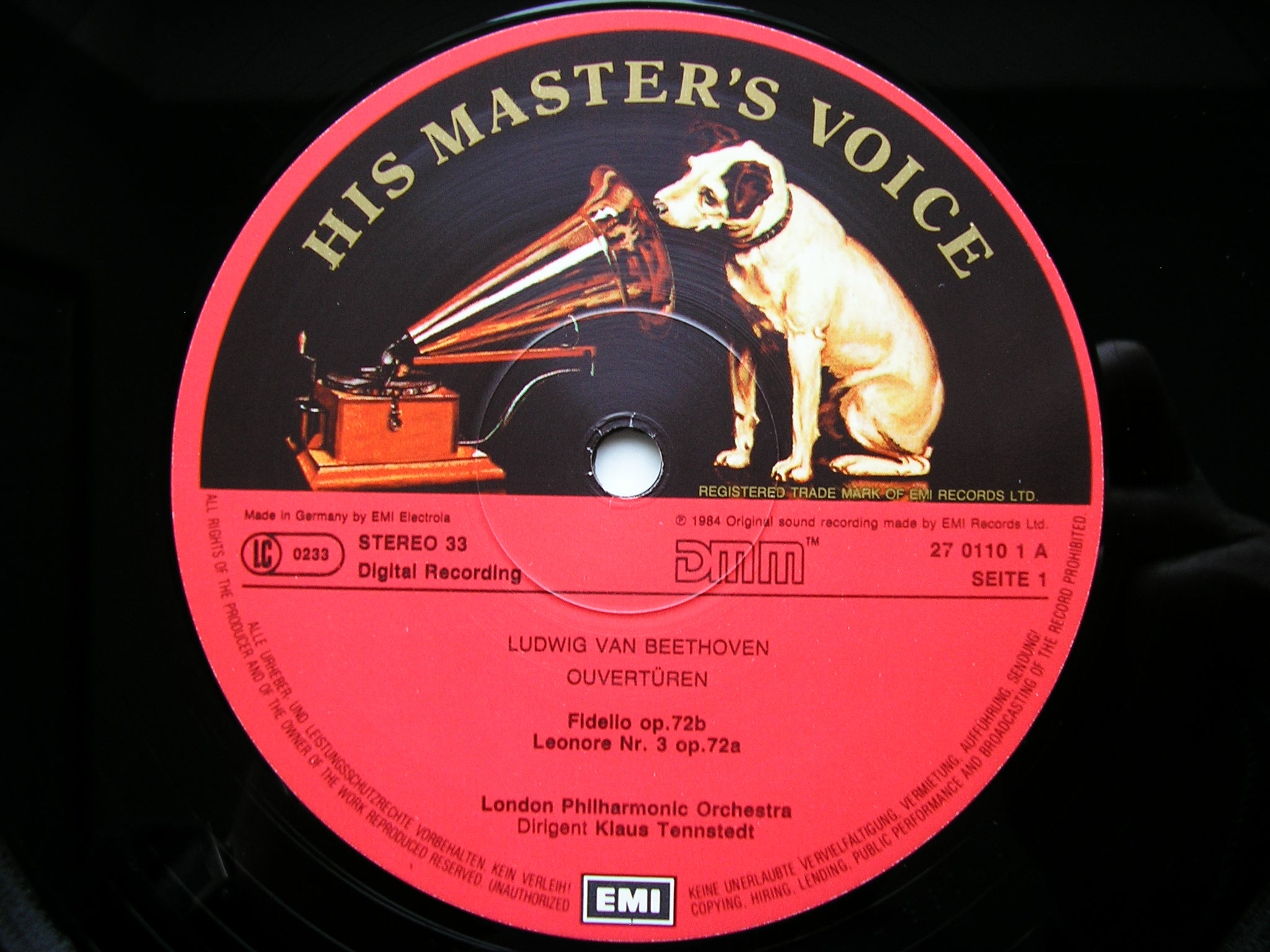 BEETHOVEN: FIVE OVERTURES     TENNSTEDT / LONDON PHILHARMONIC    27 0110