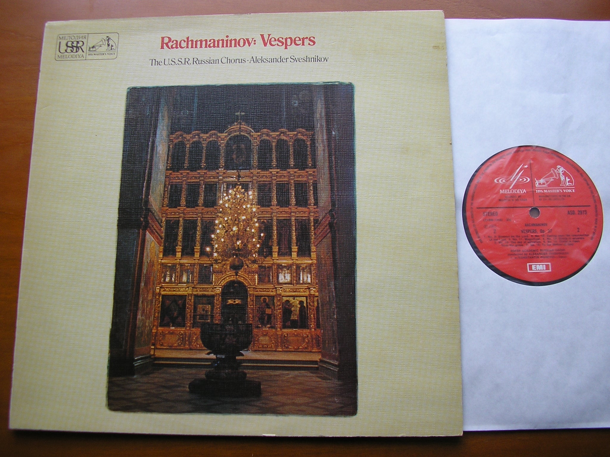 RACHMANINOV: VESPERS Op.37     KORKAN / OGNEVOI / USSR RUSSIAN CHORUS / SVESHNIKOV      ASD 2973
