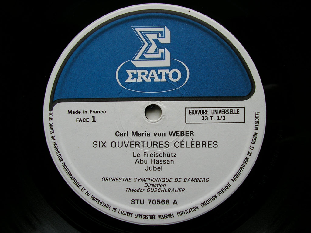 WEBER: SIX OVERTURES      GUSCHLBAUER / BAMBERG SYMPHONY     STU 70568