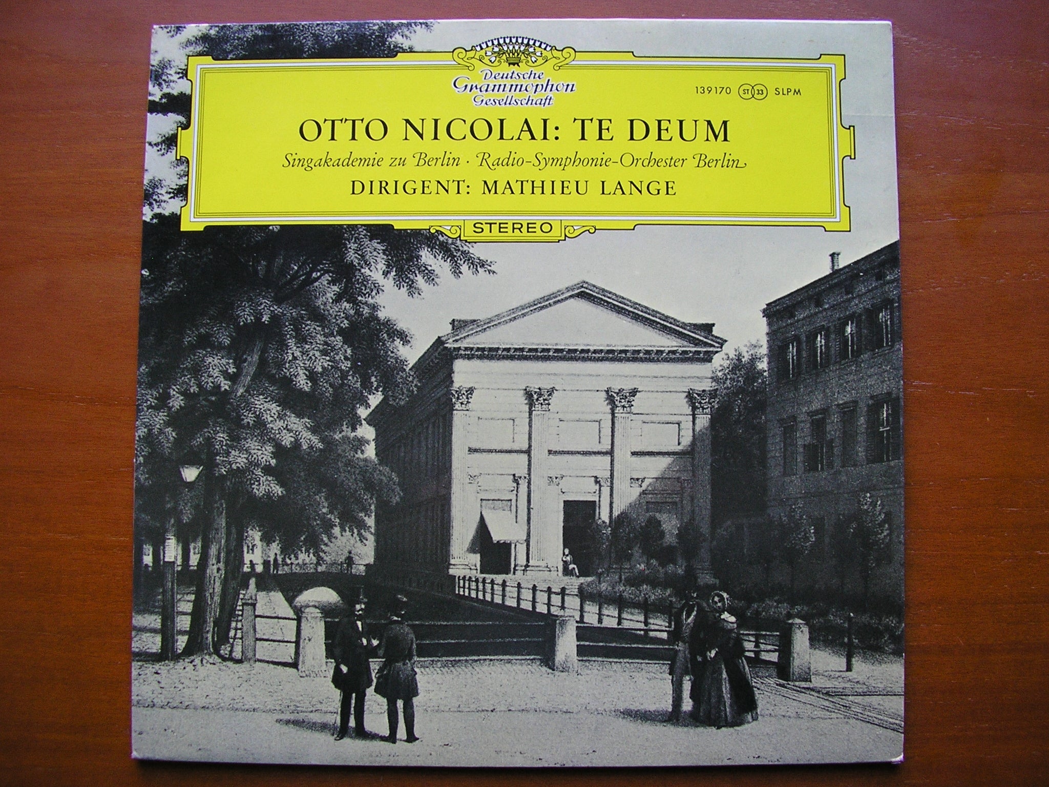 NICOLAI: TE DEUM    SOLOISTS / SINGAKADEMIE OF BERLIN / BERLIN RADIO SYMPHONY / LANGE    139 170