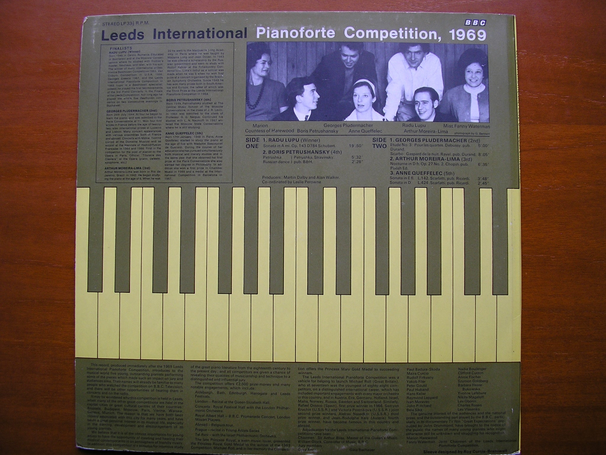 LEEDS INTERNATIONAL PIANO COMPETITION 1969     RADU LUPU / COMPETITORS      REB 57S