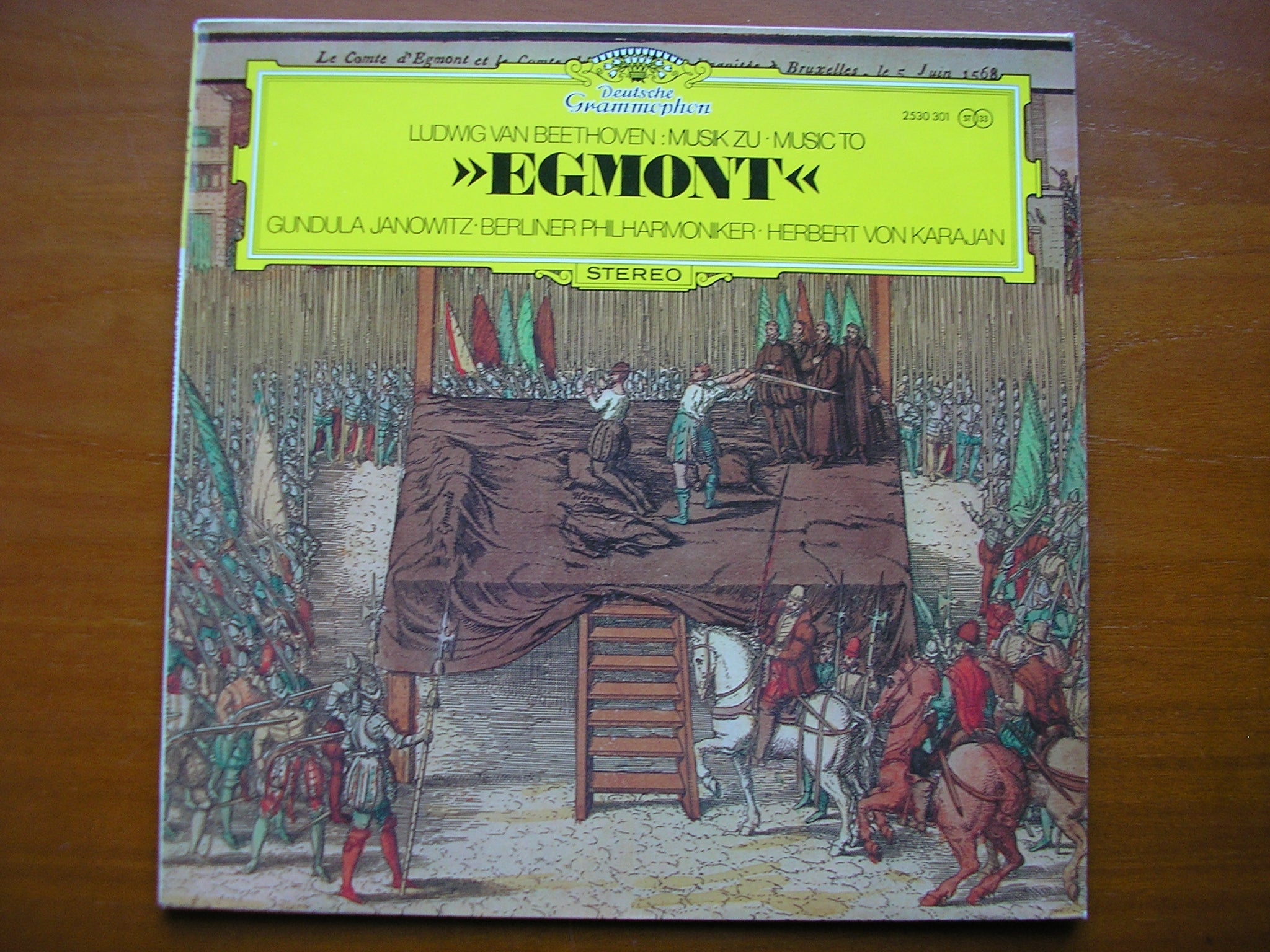 BEETHOVEN: EGMONT  Incidental Music      JANOWITZ / SCHELLOW / BERLIN PHILHARMONIC / KARAJAN     2530 301