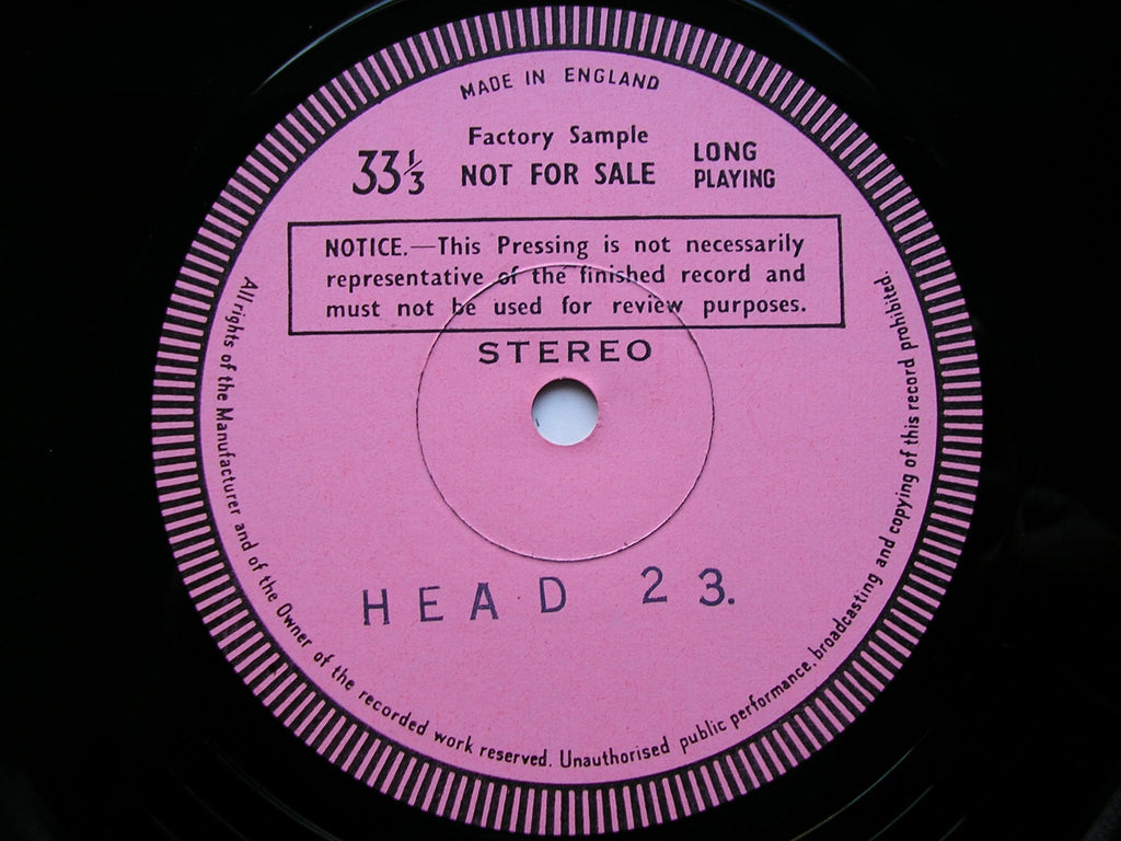 NORDHEIM: ORCHESTRAL MUSIC     PEARS / ROYAL PHILHARMONIC / DREIER     test pressing    HEAD 23