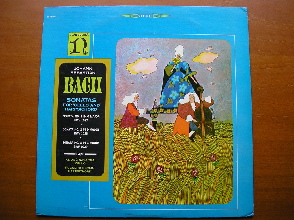 BACH: SONATAS FOR CELLO & HARPSICHORD   BWV 1027/29      NAVARRA / GERLIN     H-71107