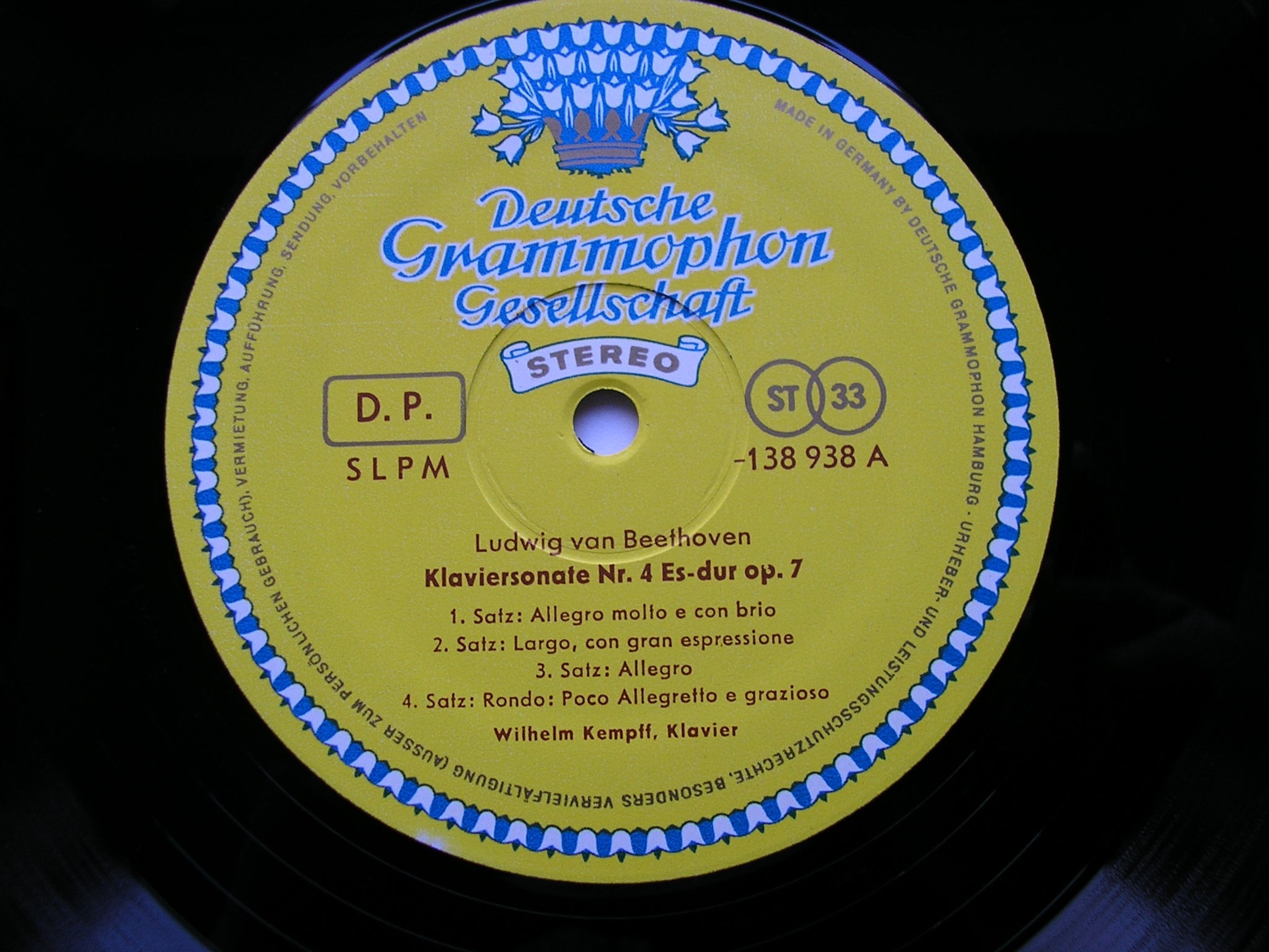 BEETHOVEN: THE COMPLETE PIANO SONATAS     WILHELM KEMPFF    11 LP  GERMAN       TULIPS