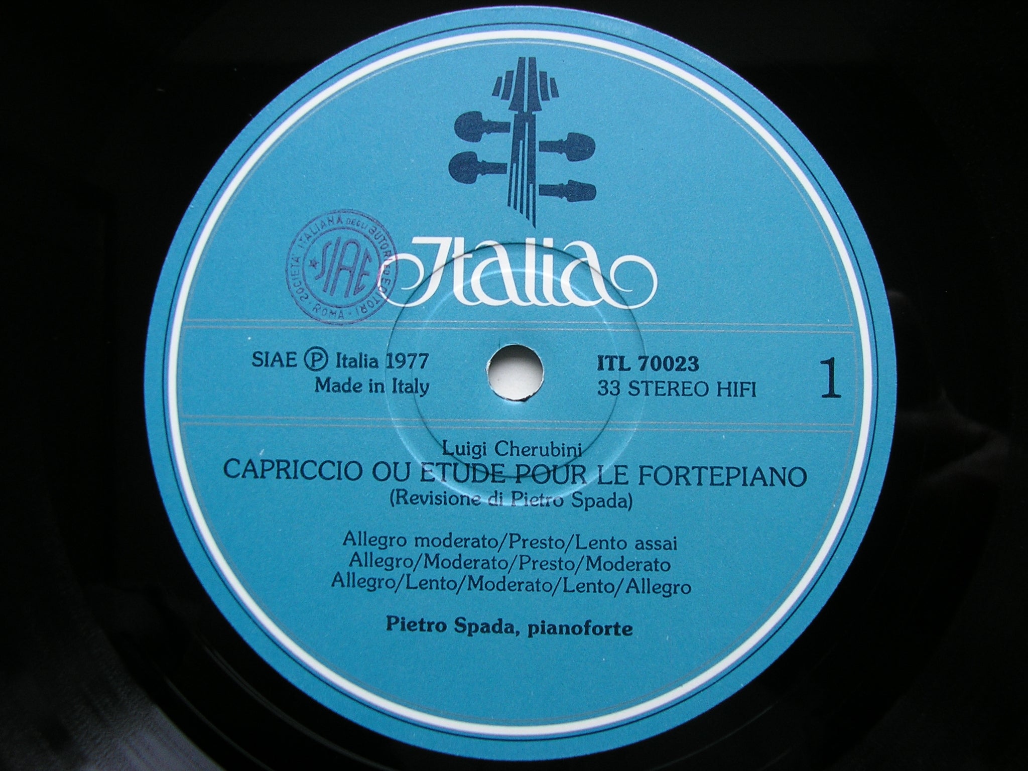 CHERUBINI: CAPRICCIO / FANTASIA    PIETRO SPADA       ITL 70023