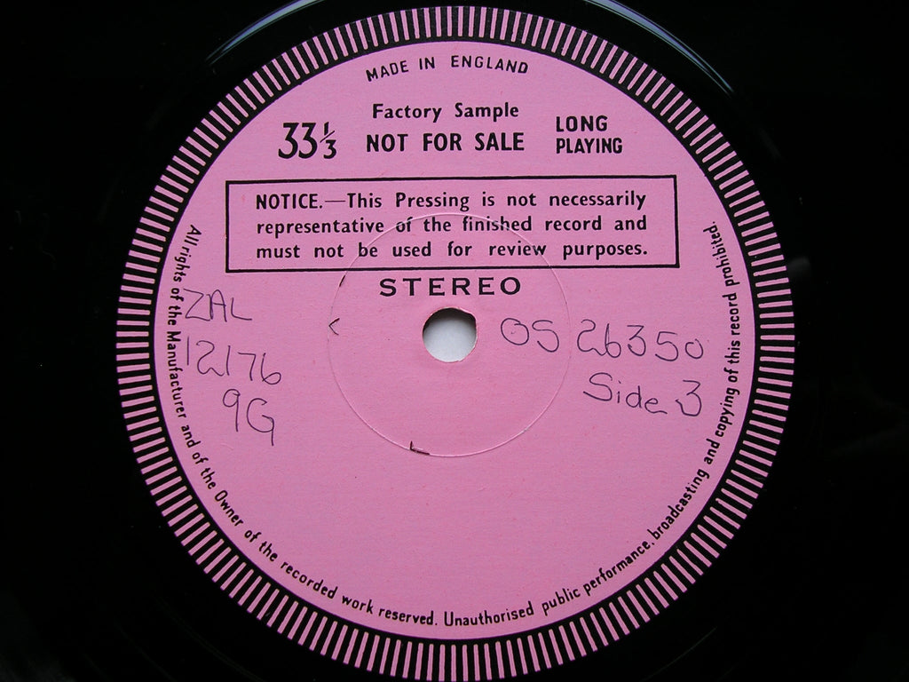 PUCCINI: LA BOHEME    PAVAROTTI / FRENI / GHIAUROV / BERLIN PHILHARMONIC / KARAJAN    2LP   test pressing    SET 565-6