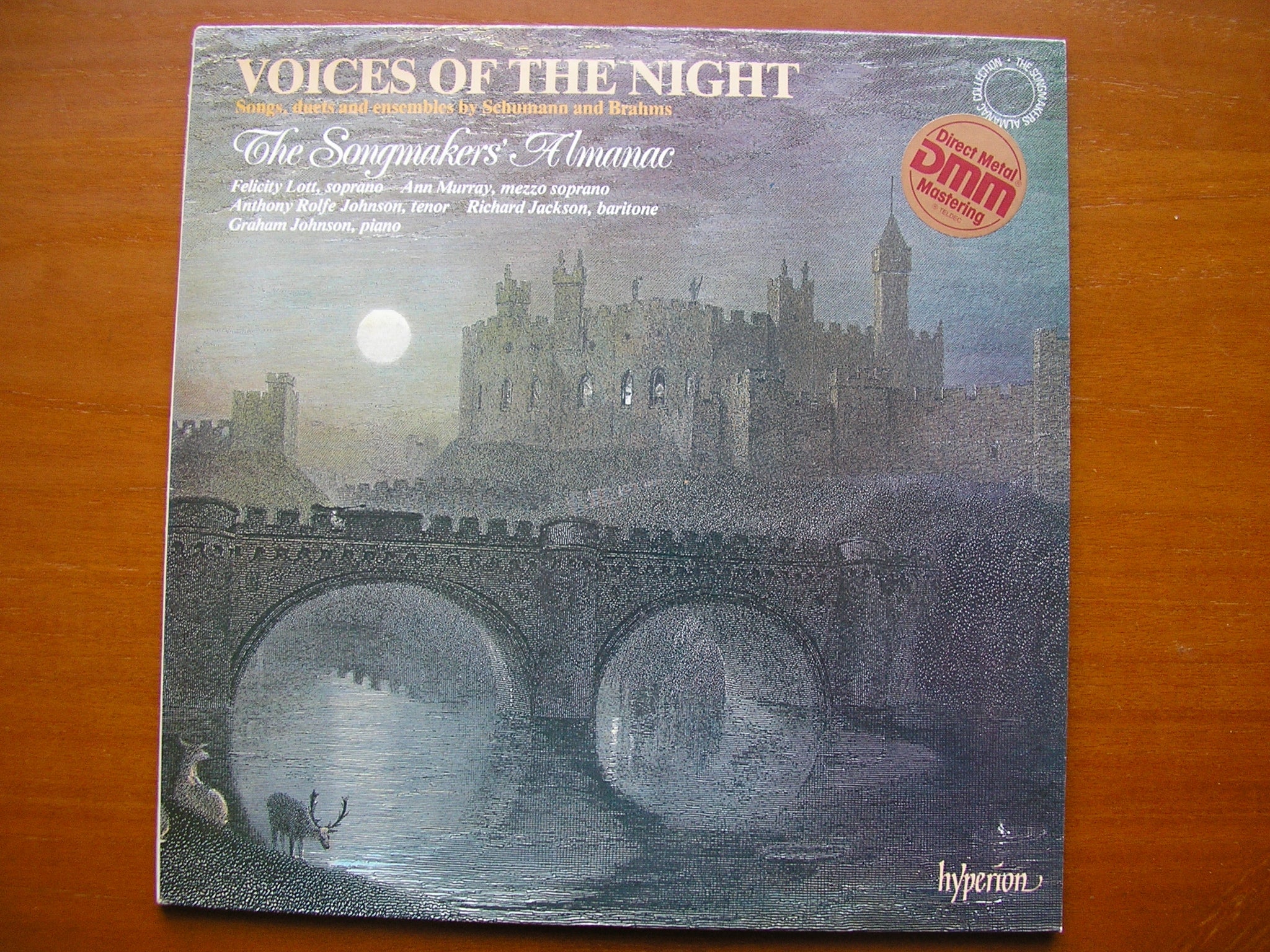 VOICES OF THE NIGHT: SONGS / DUETS / ENSEMBLES by SCHUMANN & BRAHMS     THE SONGMAKERS' ALMANAC    A66053