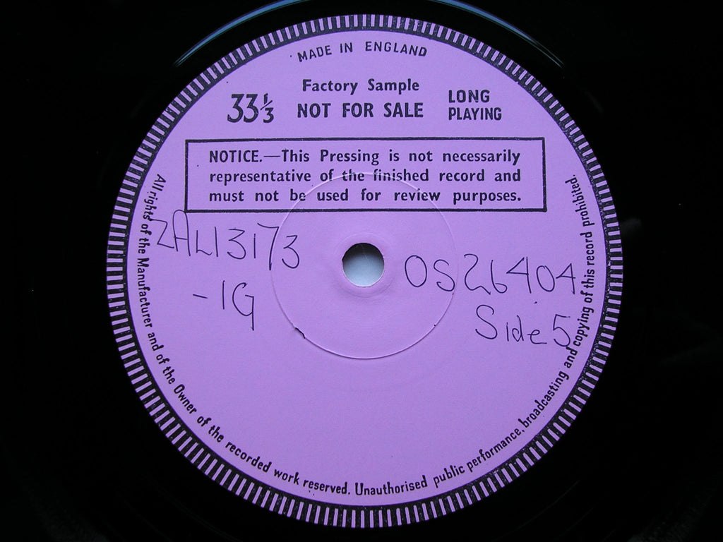 BRITTEN: DEATH IN VENICE    PEARS / SHIRLEY-QUIRK / ENGLISH OPERA GROUP / ENGLISH CHAMBER ORCHESTRA / BEDFORD   3LP   test pressing    SET 581-3