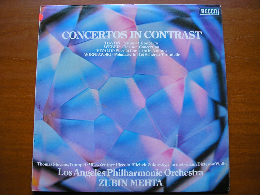 SXL 6737 CONCERTOS: HAYDN / WEBER / VIVALDI / WIENIAWSKI SOLOISTS / LOS ANGELES PHILHARMONIC test pressing