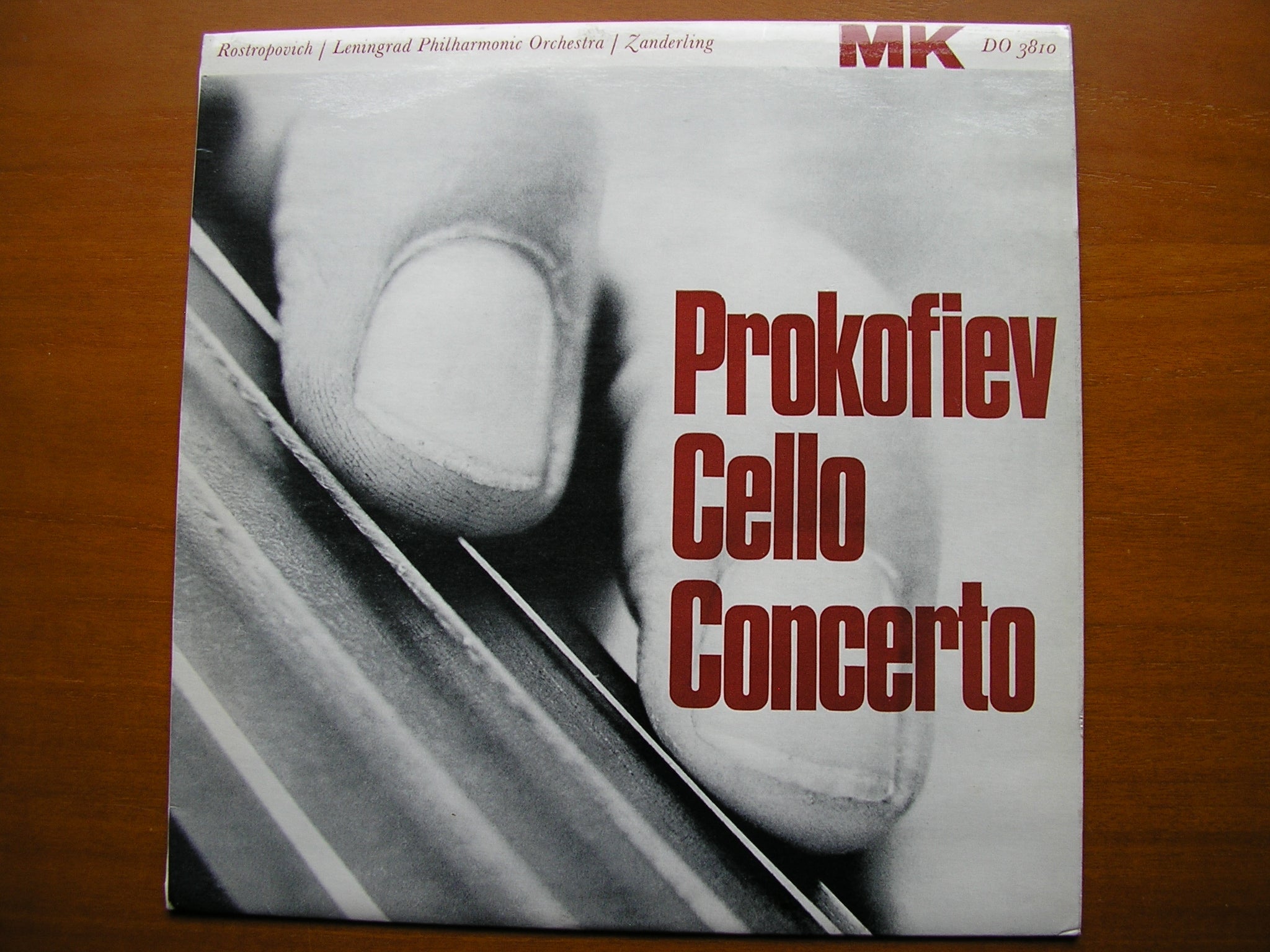 PROKOFIEV: CELLO CONCERTO     ROSTROPOVICH / LENINGRAD PHILHARMONIC / ZANDERLING     DO 3810