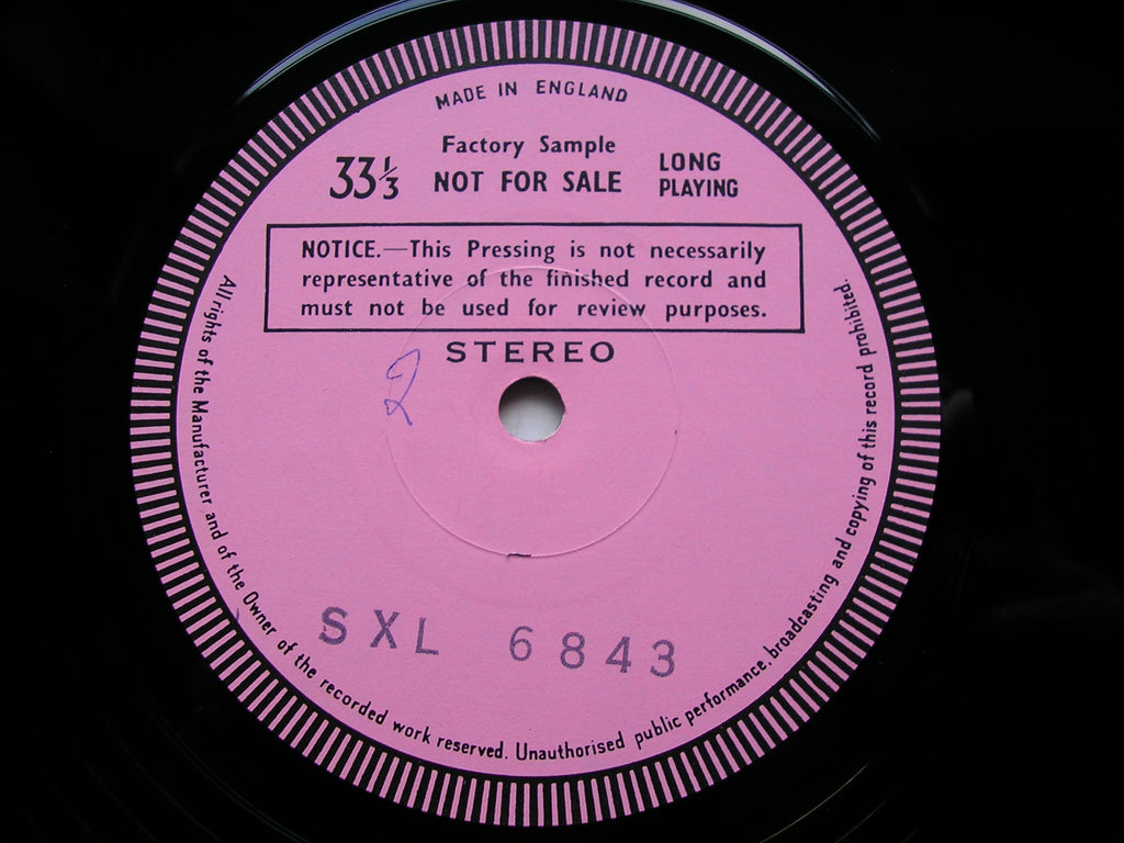 SXL 6843 SHOWCASE: 19th CENTURY ORCHESTRAL MUSIC MEHTA / ISRAEL PHILHARMONIC test pressing