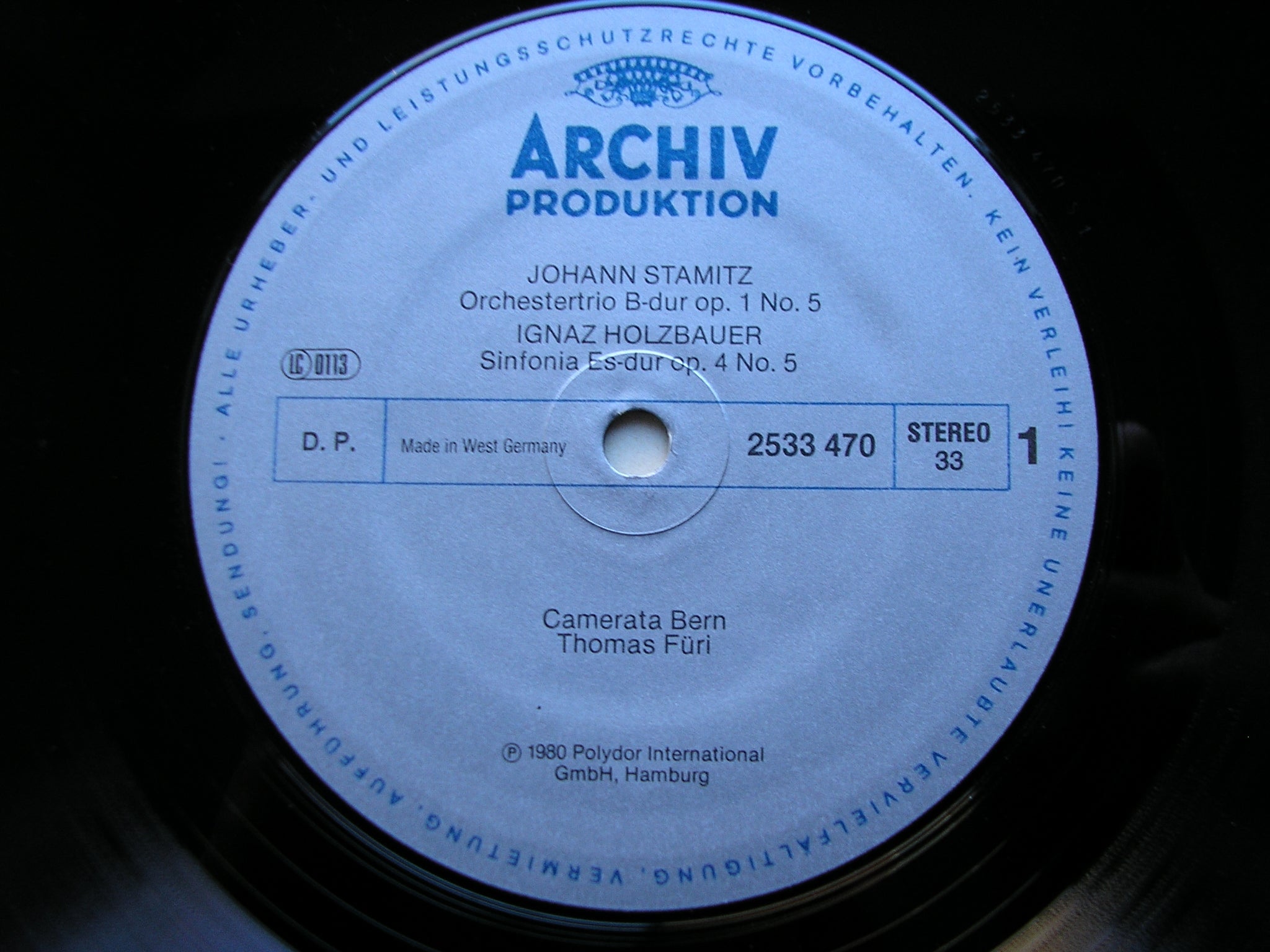 THE MANNHEIM SCHOOL: STAMITZ / HOLZBAUER / CANNABICH / RICHTER      CAMERATA BERN / FURI      2533 470