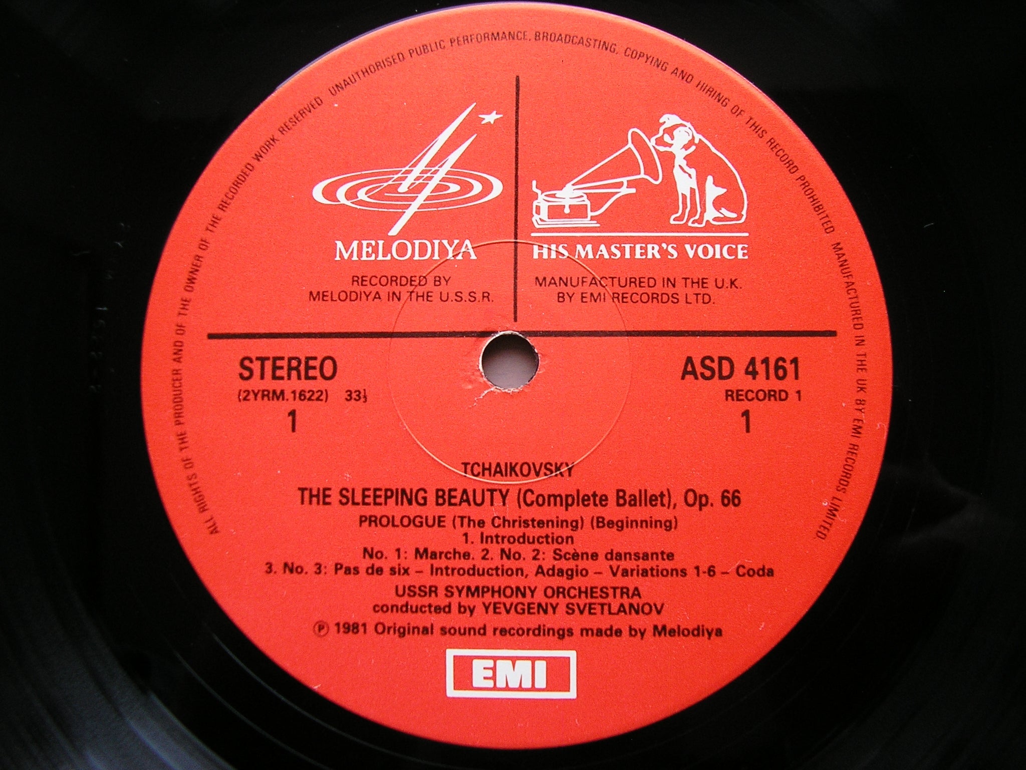 TCHAIKOVSKY: SLEEPING BEAUTY  complete ballet      SVETLANOV / USSR SYMPHONY ORCHESTRA     SLS 5245