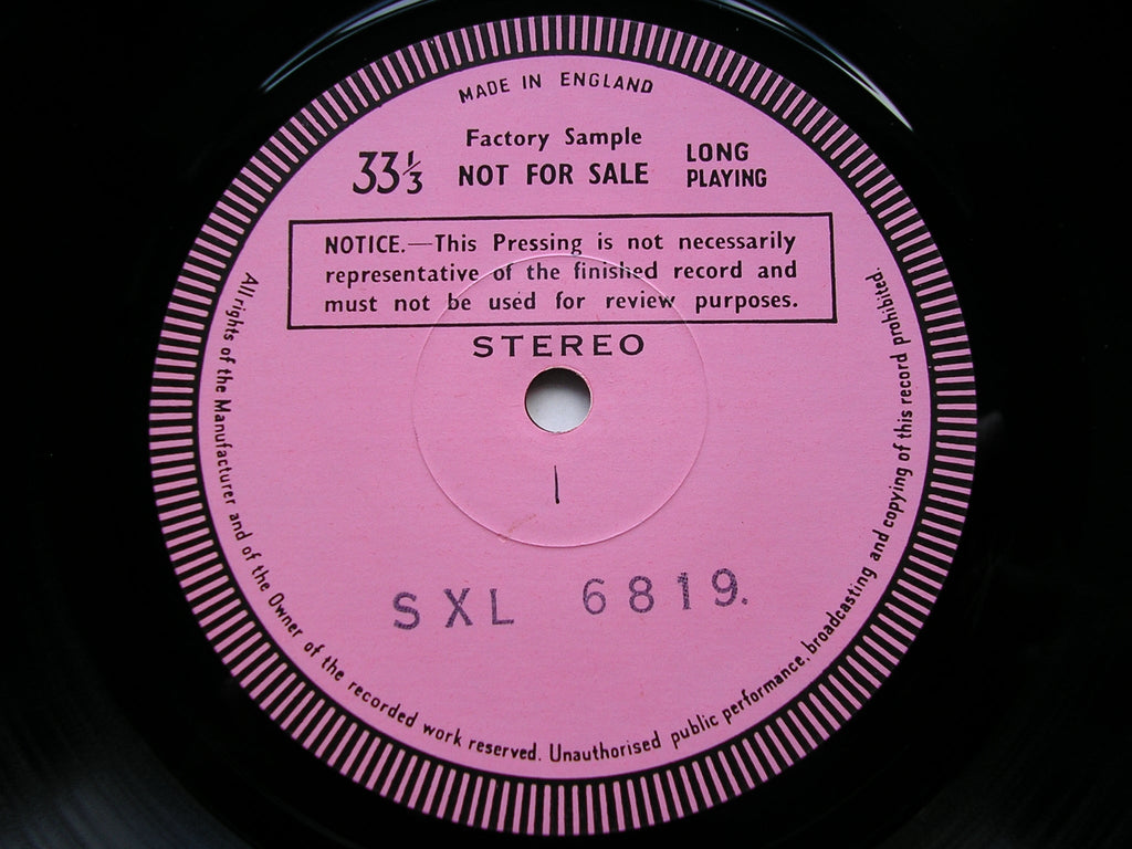 SXL 6819 SCHUMANN: SYMPHONIES Nos. 1 & 4 MEHTA / VIENNA PHILHARMONIC test pressing