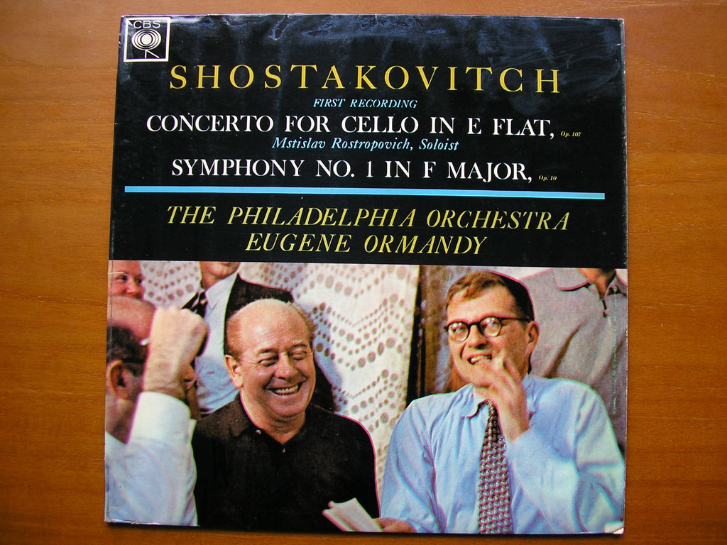 SHOSTAKOVICH: CELLO CONCERTO No. 1 / SYMPHONY No. 1    ROSTROPOVICH / PHILADELPHIA ORCHESTRA / ORMANDY   SBRG 72081