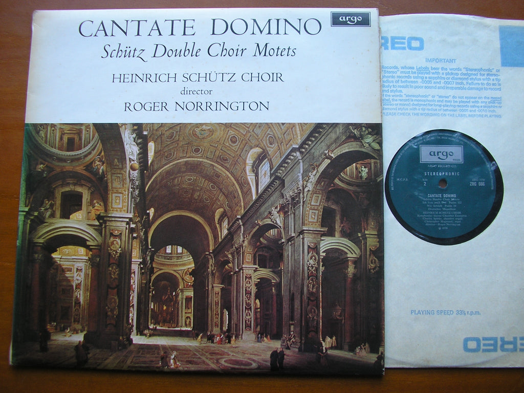 SCHUTZ: CANTATE DOMINO      NORRINGTON / HEINRICH SCHUTZ CHOIR     ZRG 666