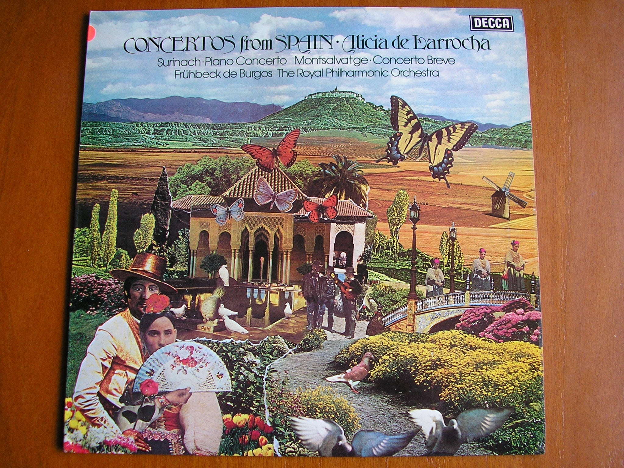 SXL 6757 CONCERTOS FROM SPAIN: MONTSALVAGE Concerto Breve / SURINACH Piano Concerto LARROCHA / ROYAL PHILHARMONIC / DE BURGOS test pressing