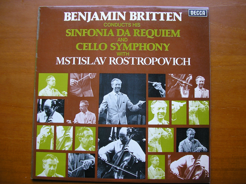 BRITTEN: CELLO SYMPHONY Op. 68 / SINFONIA DA REQUIEM     ROSTROPOVICH / ECO / NPO / BRITTEN    SXL 6641