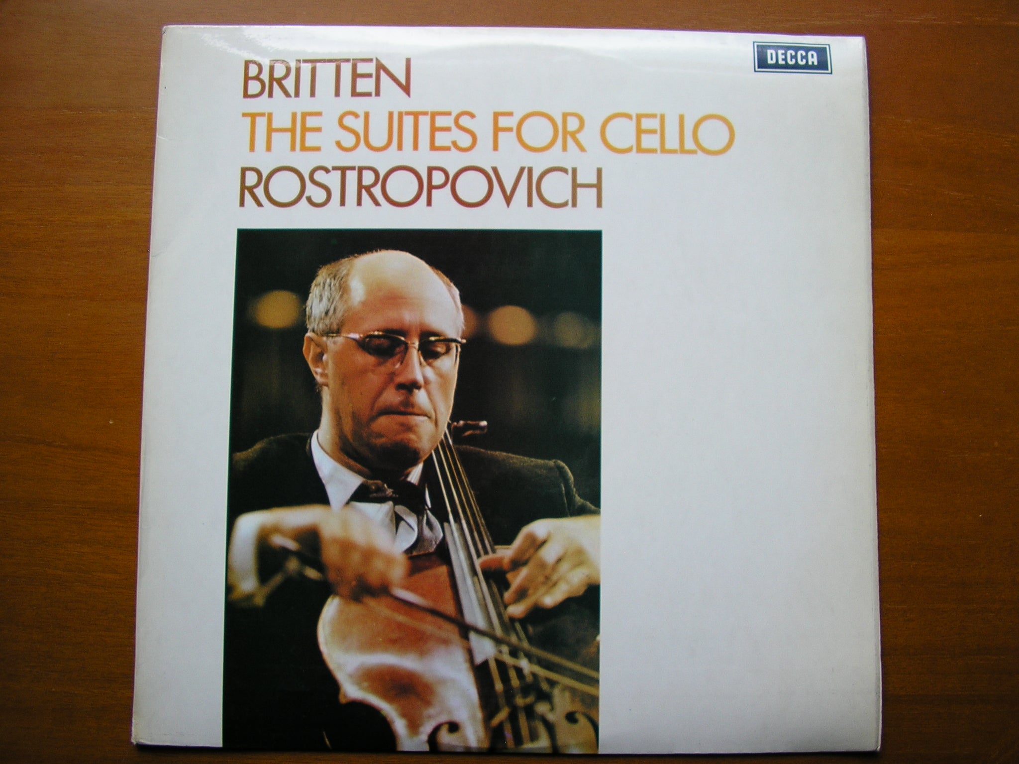 BRITTEN: THE  SUITES FOR CELLO     MSTISLAV ROSTROPOVICH     SXL 6393