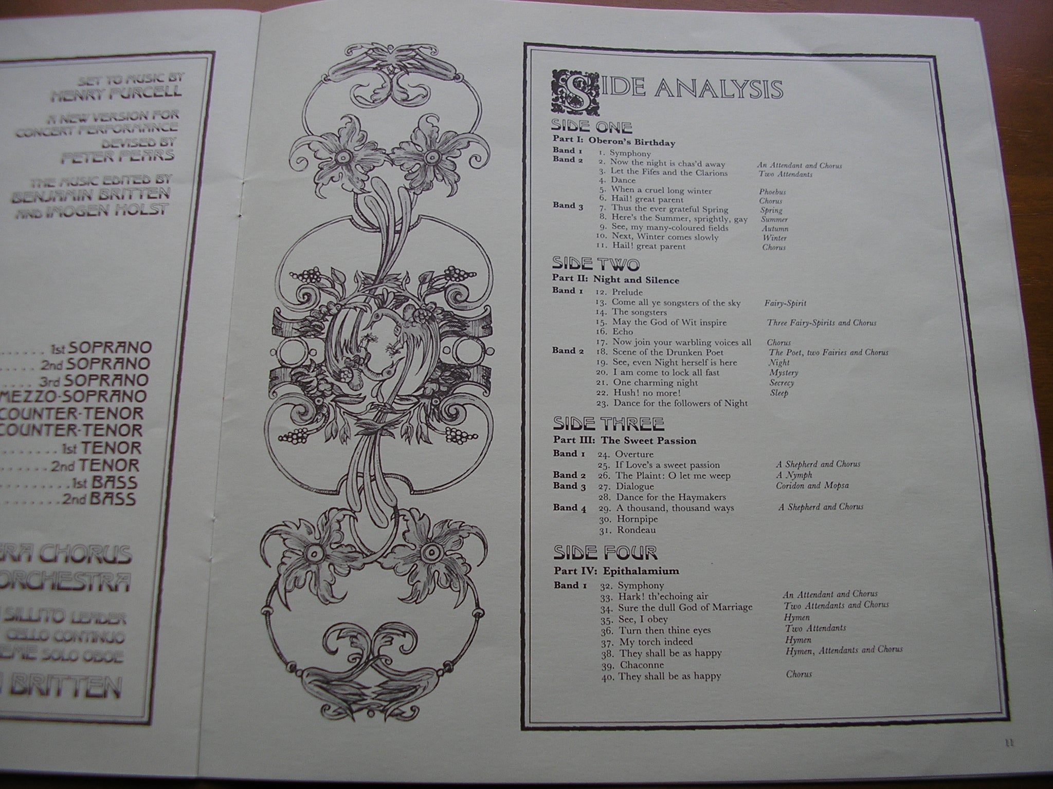 PURCELL: THE FAIRY QUEEN (1692)     SOLOISTS / AMBROSIAN OPERA CHORUS / ENGLISH CHAMBER ORCHESTRA / BRITTEN     2LP     SET 499/500
