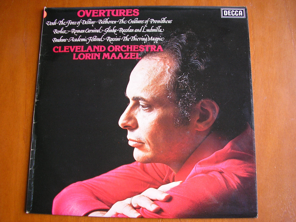 SXL 6782 OVERTURES: VERDI / BEETHOVEN / BERLIOZ / GLINKA / BRAHMS / ROSSINI MAAZEL / CLEVELAND ORCHESTRA test pressing