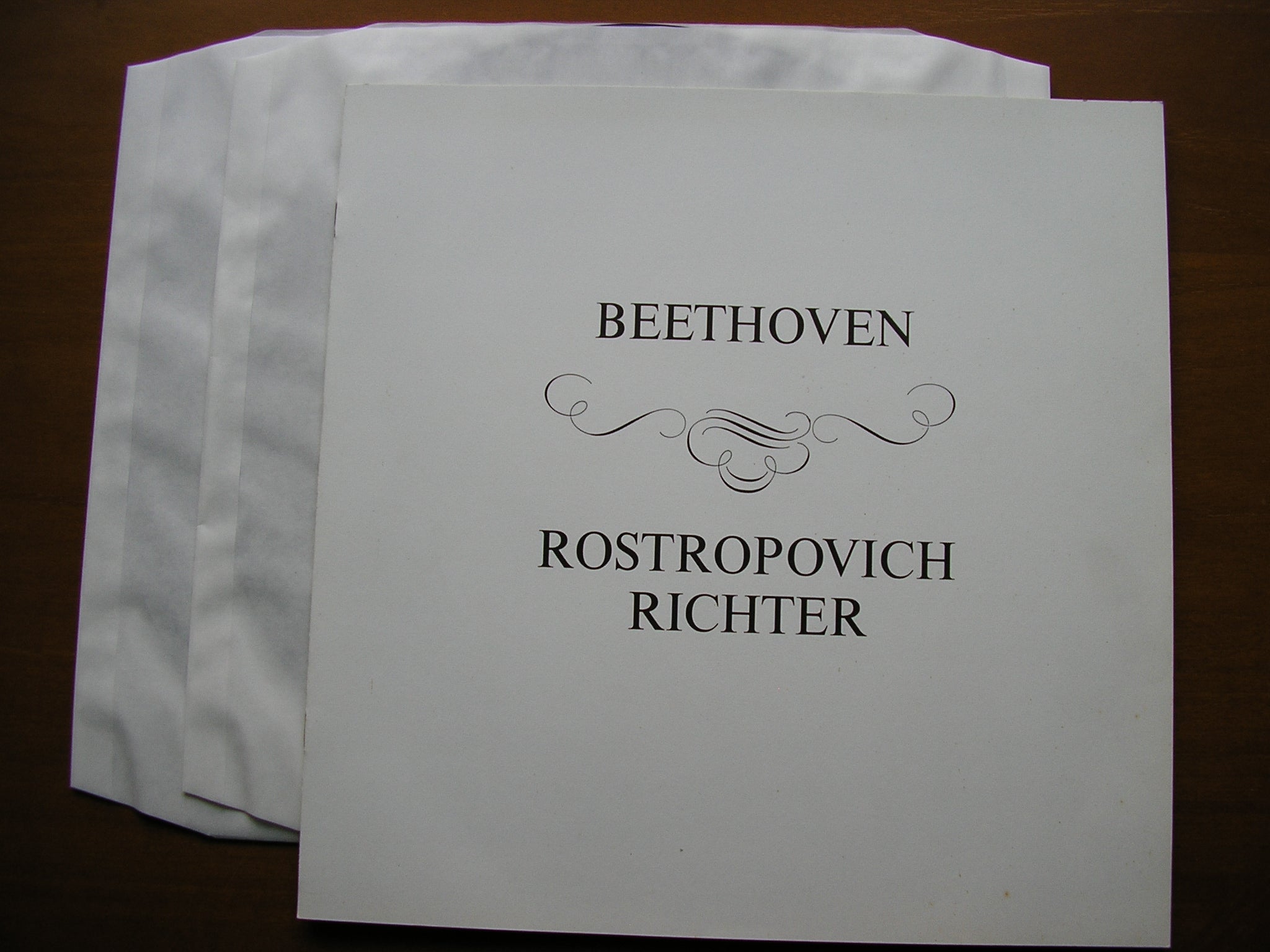 BEETHOVEN: COMPLETE SONATAS FOR CELLO & PIANO     ROSTROPOVICH / RICHTER    2LP     SAL 3453 / 4