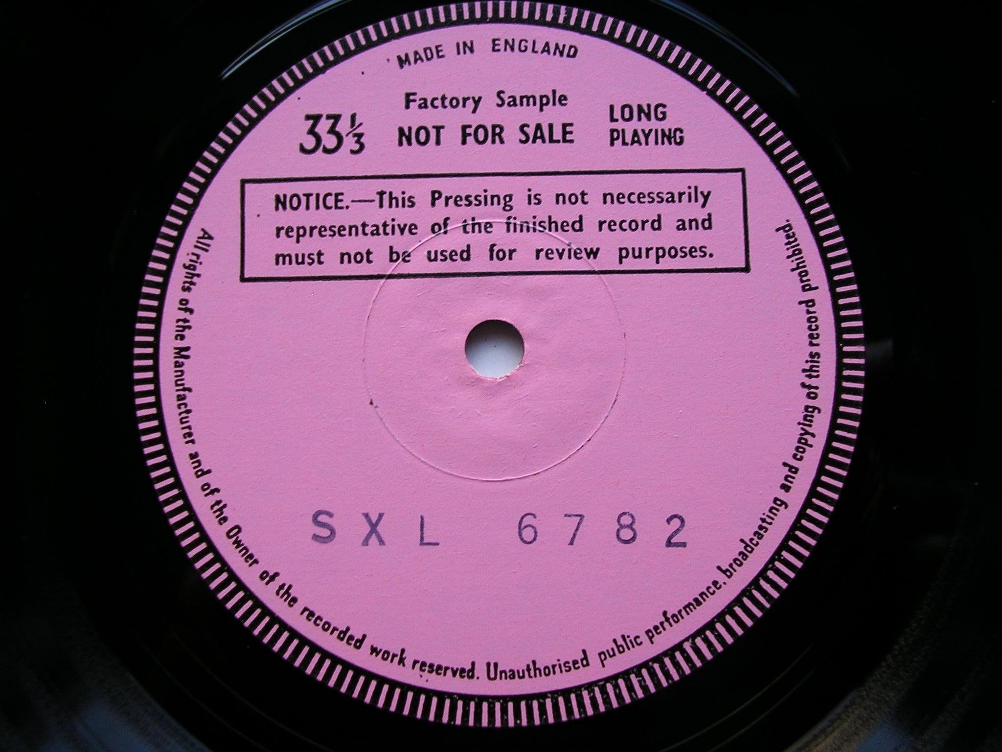 SXL 6782 OVERTURES: VERDI / BEETHOVEN / BERLIOZ / GLINKA / BRAHMS / ROSSINI MAAZEL / CLEVELAND ORCHESTRA test pressing