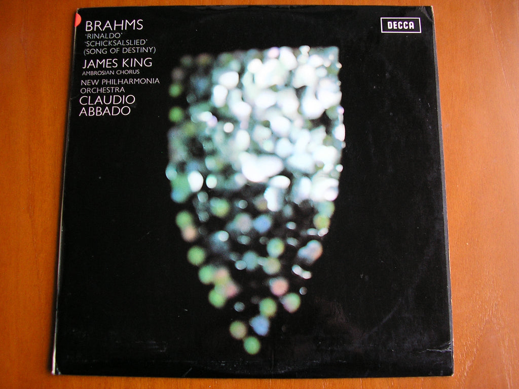 SXL 6386 BRAHMS: RINALDO cantata / SCHICKSALSLIED KING / NEW PHILHARMONIA / ABBADO test pressing
