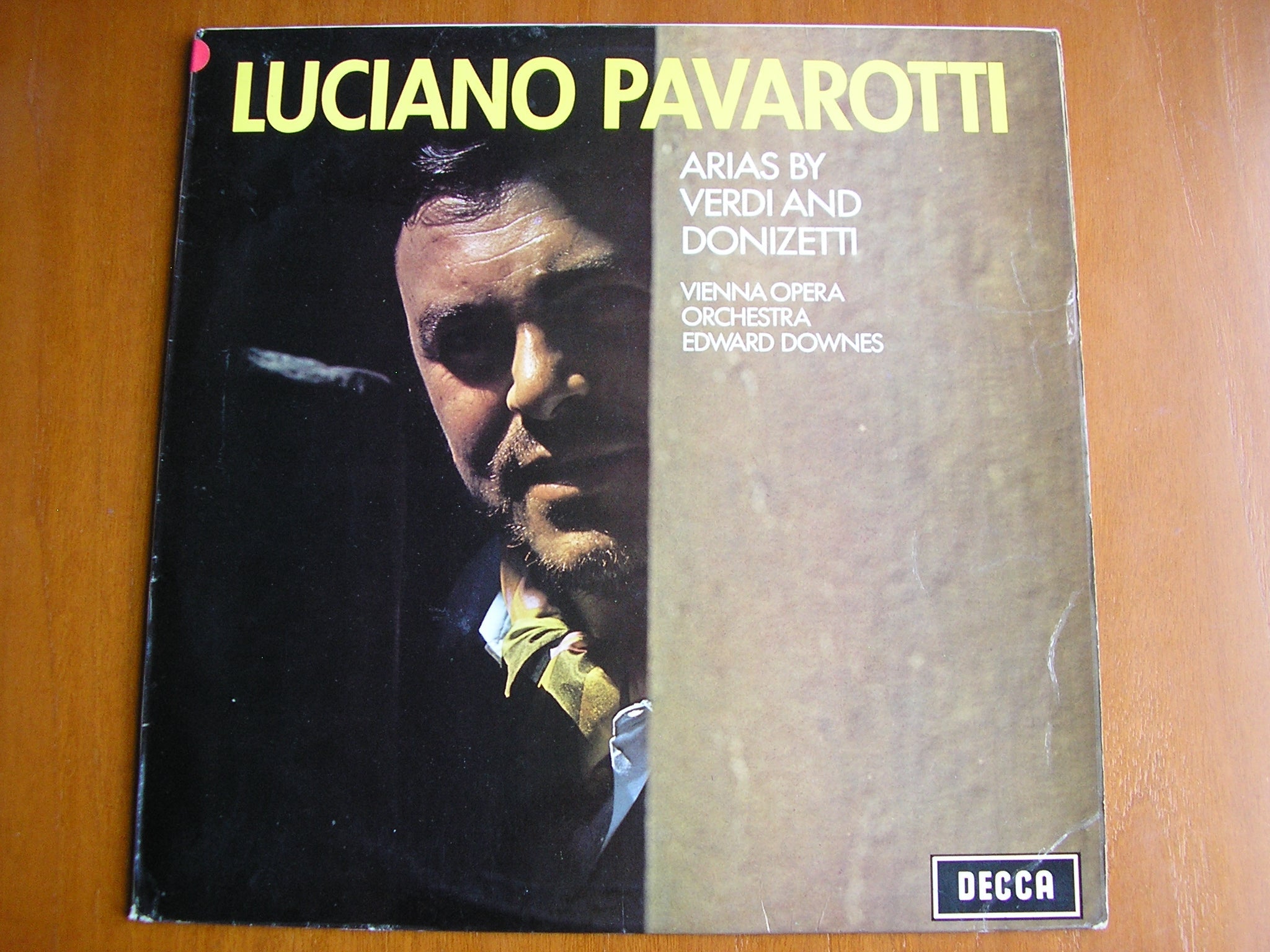 SXL 6377 PAVAROTTI SINGS ARIAS BY VERDI & DONIZETTI PAVAROTTI / VIENNA OPERA ORCHESTRA / DOWNES test pressing