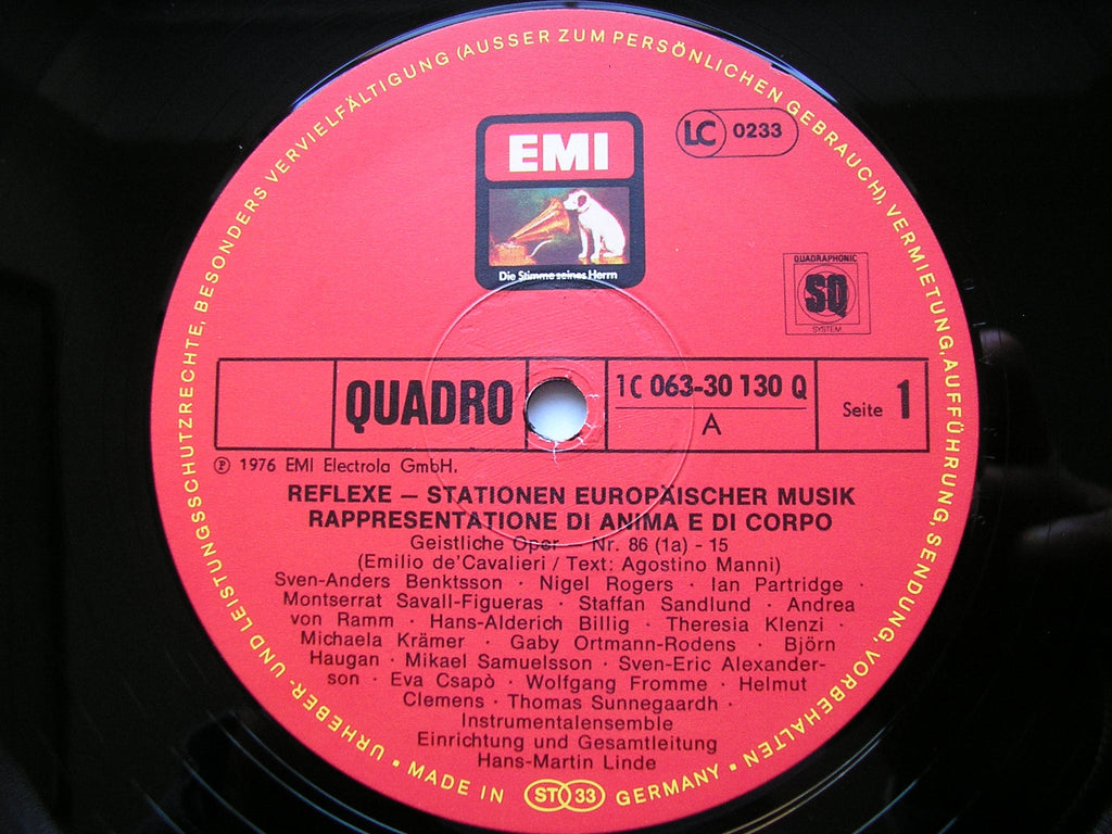 DE CAVALIERI: RAPPRESENTAZIONE DI ANIMA E DI CORPO       SOLOISTS / INSTRUMENTAL ENSEMBLE / LINDE     2LP     063 30 130/1